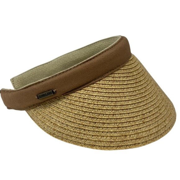 Sun N Sand Headwear Straw Rattan Visor - Picture 1 of 7
